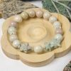 HQ Milky Pastel Alashan Agate Bracelet with Hello Kitty and Star Charm