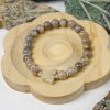 Neutral Multicolor Mix Alashan Agate with Butterfly Charm