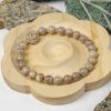 Creamy Nude Alashan Agate with Beige Rose Charm - Image 3
