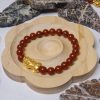 Red Agate Bracelet with Pixiu Charm
