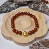 Red Agate Bracelet with Hulu Charm - Image 3