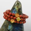 Red Agate Bracelet with Money Tree Charm - Image 2