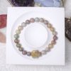 Multicolored Alashan Agate with Fish Charm