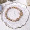 Creamy Pink Alashan Agate Bracelet with Unicorn and Star Charm - Image 3