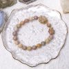 Creamy Pink Alashan Agate Bracelet with Unicorn and Star Charm - Image 2