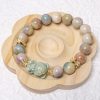 HQ Multicolour Alashan Bracelet with Light Blue Hello Kitty Bear Charm - Image 2
