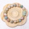 HQ Multicolour Alashan Bracelet with Light Blue Hello Kitty Bear Charm - Image 5