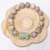 HQ Multicolour Alashan Bracelet with Light Blue Hello Kitty Bear Charm