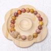 Red, Yellow Alashan Agate Bracelet with My Melody and Rose Charm - Image 3