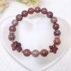 Dark Purple Alashan Agate Bracelet with Cinnamoroll and Star Charm - Image 2