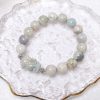 Light Blue Alashan Agate Bracelet with Seahorse Charm