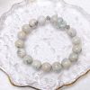 Light Blue Alashan Agate Bracelet with Seahorse Charm - Image 3