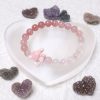 Pink Gradient Yanyuan Agate Bracelet with Queen Cinch Cinnamoroll Charm