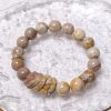 Rare HQ Caramel Alashan Agate Bracelet with Nine-tailed fox charm - Image 2