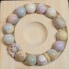 Pastel Skull and Bow Alashan Agate Bracelet - Image 3