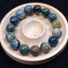 Blue and White Porcelain Alashan Agate Bracelet 13mm - Image 3