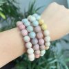 Pastel Alashan Agate Bracelet 11mm (Rainbow Gradients) - Image 2