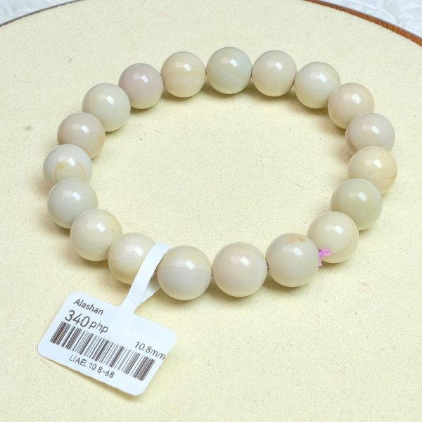 Light Yellow with Caramel Alashan Agate