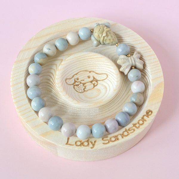 Blue and Creamy White Cinnamoroll and Bow Bracelet - Image 3