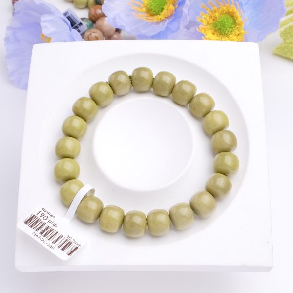 Matcha Barrel Alashan Agate (10.2mm) - Image 3