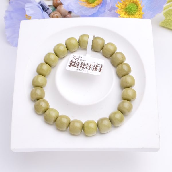 Matcha Alashan Agate 9.5mm - Image 2