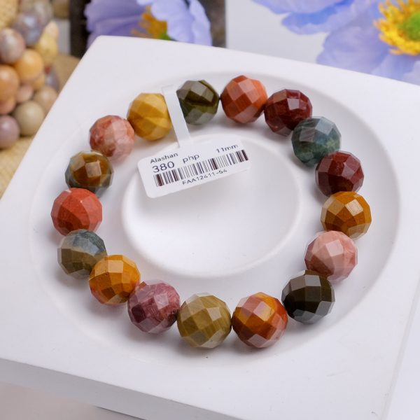 Faceted Alashan Agate with Warm, Vibrant Colors - Image 2