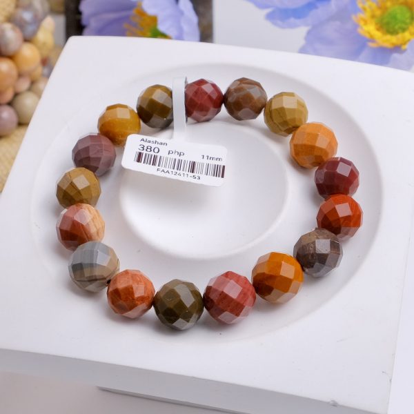 Faceted Alashan Agate with Warm, Vibrant Colors - Image 2