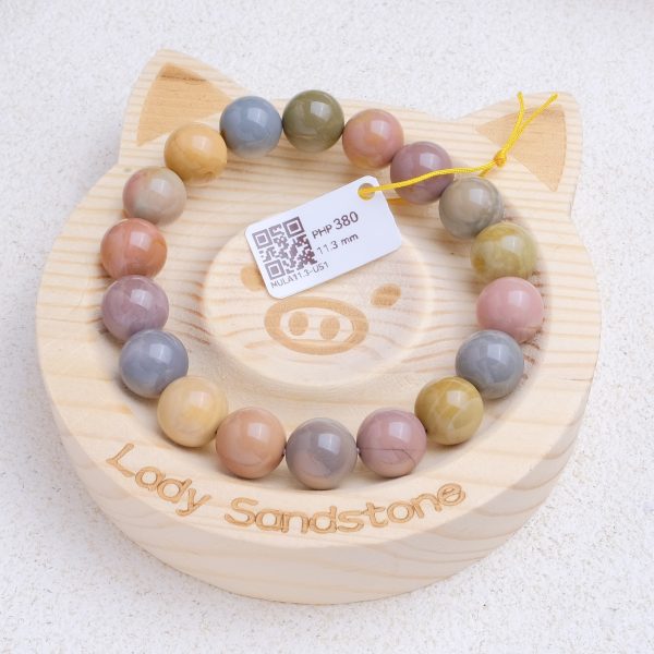 Multicolour Alashan Agate Bracelet 11.3mm