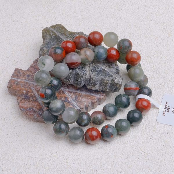 Bloodstone Bracelet 10mm