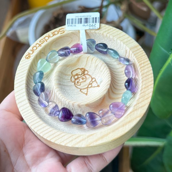 Heart Fluorite Bracelet 10.3mm