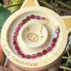 Oval Pink Tourmaline Bracelet 5.5mm (with s925 lock)