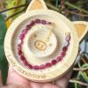 Oval Pink Tourmaline Bracelet 5.5mm (with s925 lock) - Image 2