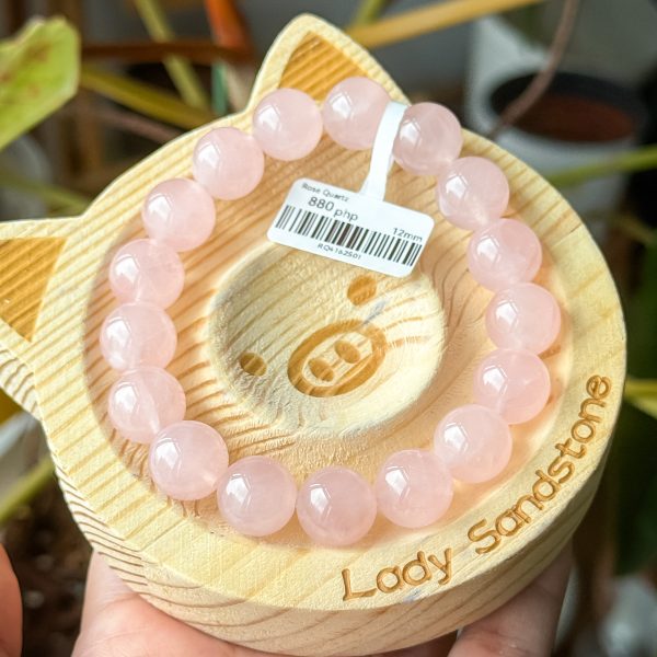 Rose Quartz Bracelet 12mm - Image 2