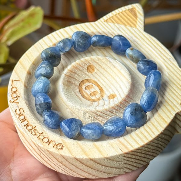 Blue Kyanite Heart Beads 13mm - Image 3
