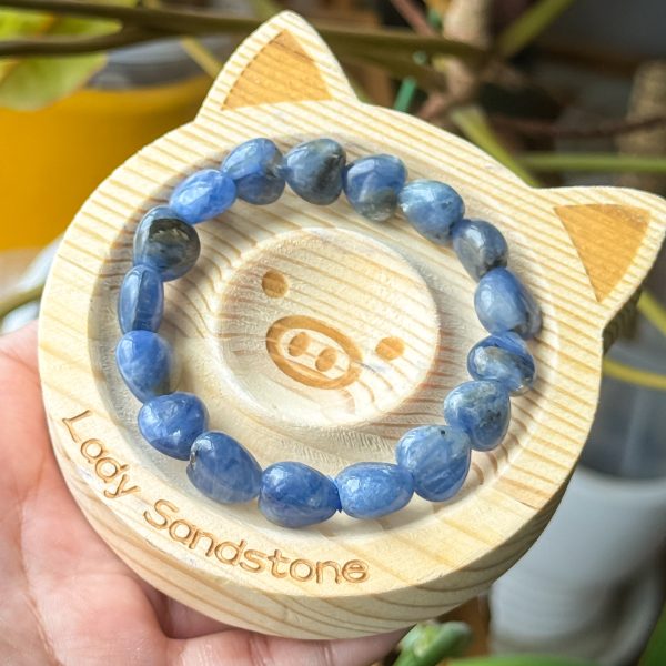 Blue Kyanite Heart Beads 13mm - Image 2
