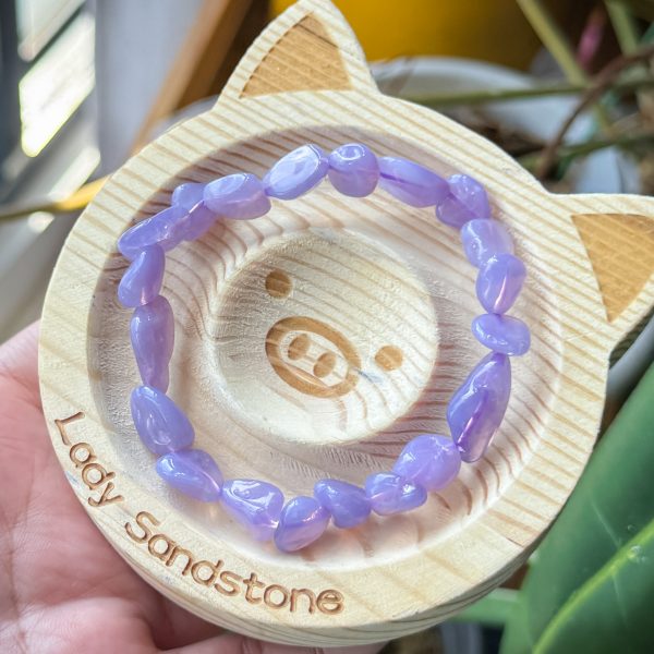 Lavender Moon Quartz Nuggets Bracelet - Image 2