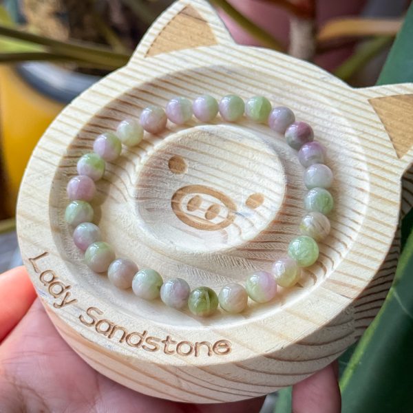 Light Watermelon Tourmaline Bracelet 7mm - Image 2