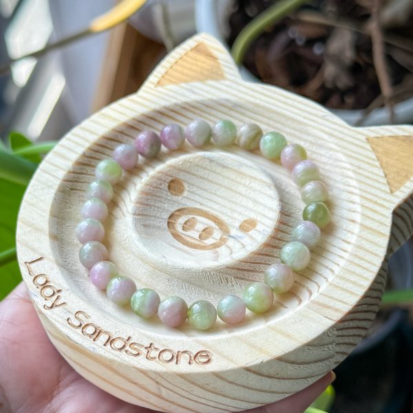 Light Watermelon Tourmaline Bracelet 7mm