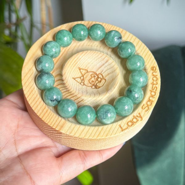 Apple Green Jadeite bracelet 12.5mm