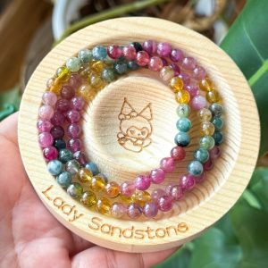 Rainbow Tourmaline 3-laps 6mm