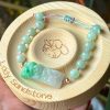 Jadeite Rose Carving Handwoven Bracelet - Image 2
