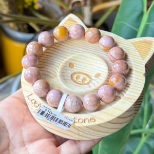 Pink Mango Alashan Agate Bracelet 13mm