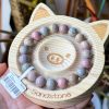 Pastel Multicolour with Caramel Patterns Alashan Agate bracelet 10mm - Image 2