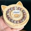 Oil Painting with Caramel Alashan Agate Bracelet - Image 2
