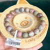 Dark Multicolour Cracked Pattern Alashan Agate Bracelet - Image 4