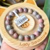Dark Multicolour Oil Painting Alashan Agate Bracelet - Image 2