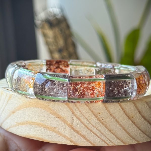 Lodolite (Garden Quartz) Soft Bangle - Image 2