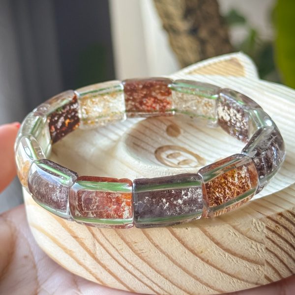 Lodolite (Garden Quartz) Soft Bangle - Image 4