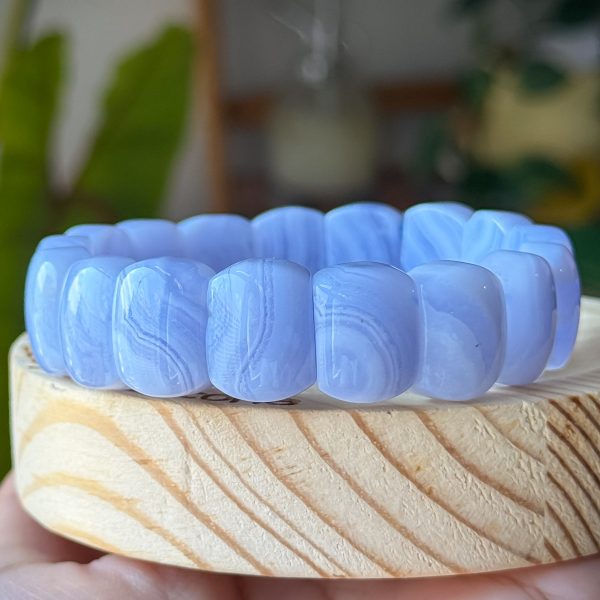 Blue lace Agate Soft Bangle - Image 2