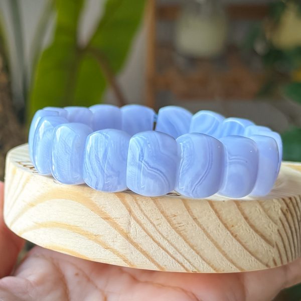 Blue lace Agate Soft Bangle - Image 3
